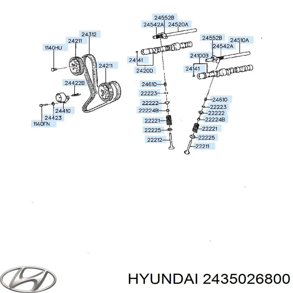 Купить 2435026800 Hyundai/Kia Шестерня впускного распредвала