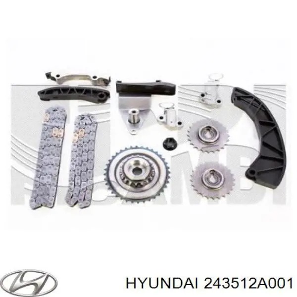Цепь ГРМ Hyundai/Kia 243512A001