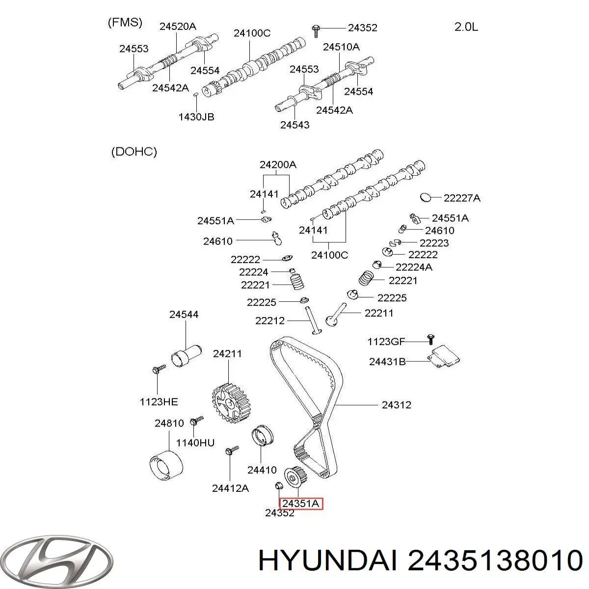 Шестерня масляного насоса на Hyundai Trajet FO