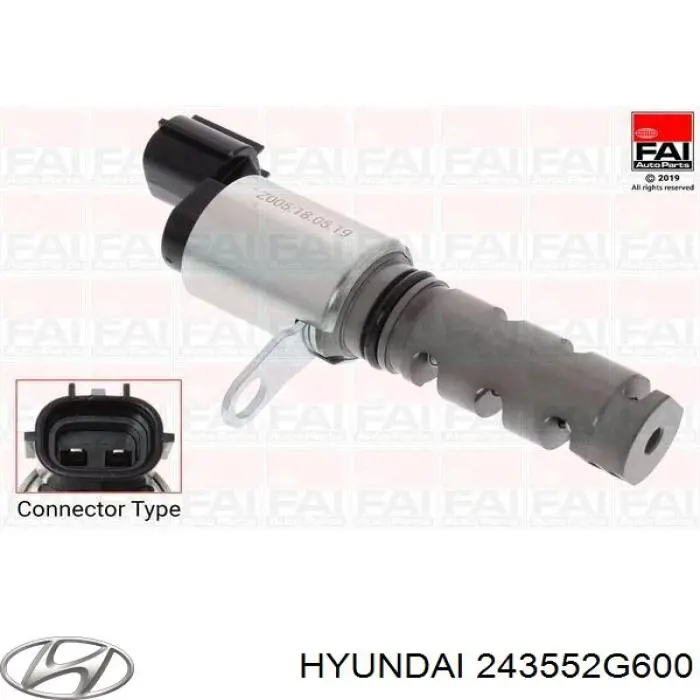 Клапан регулировки давления масла Hyundai/Kia 243552G600