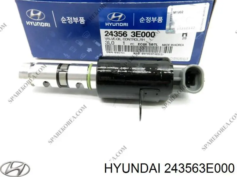 Клапан электромагнитный положения (фаз) распредвала правый Hyundai/Kia 243563E000 цена, от 58.42 USD