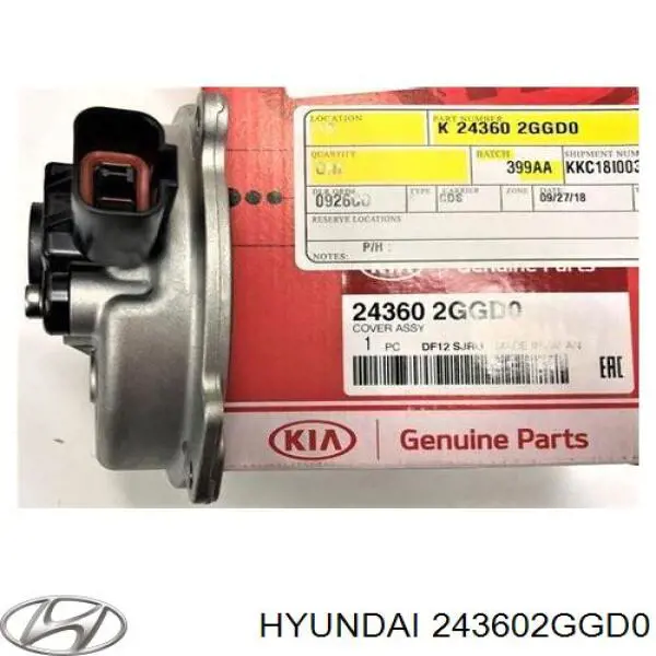 Купить 243602GGD0QQK Hyundai/Kia Верхний кожух ремня ГРМ