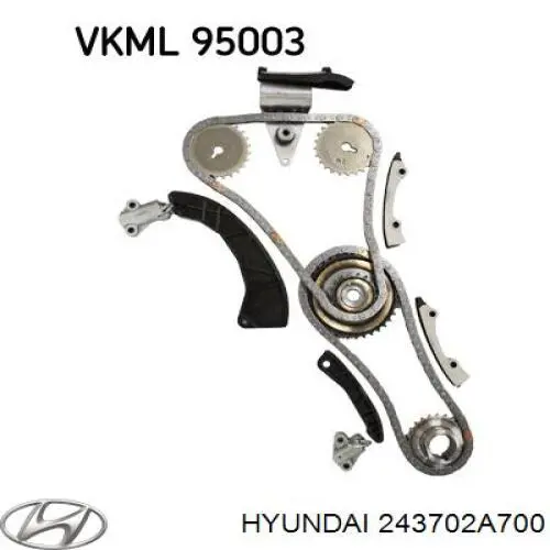 Натяжитель цепи ГРМ Hyundai/Kia 243702A700