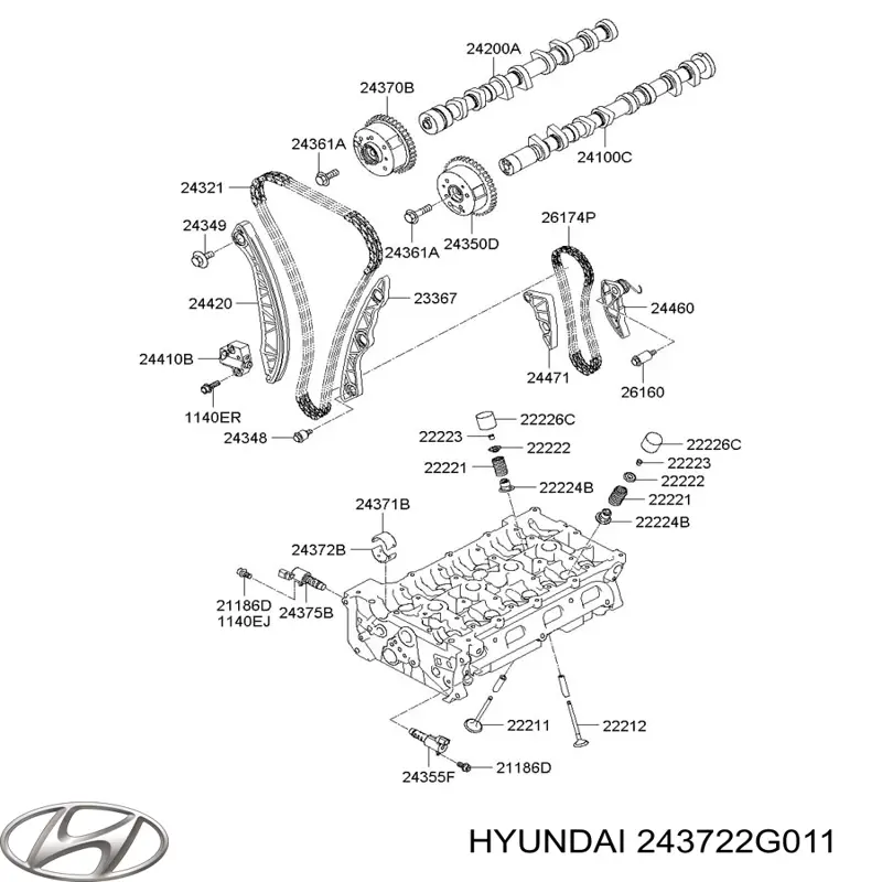 243722G011 Hyundai/Kia 