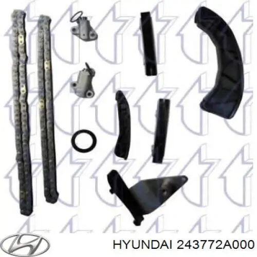 Успокоитель цепи ГРМ, левый Hyundai/Kia 243772A000 цена, от 33.06 USD