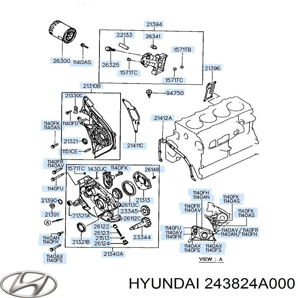  243824A000 Hyundai/Kia