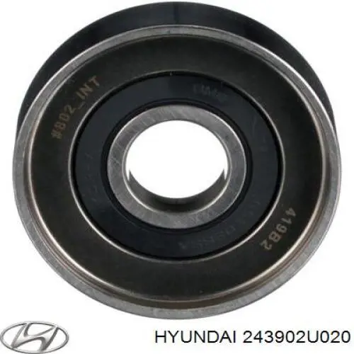 Rodillo intermedio de correa dentada 243902U020 Hyundai/Kia