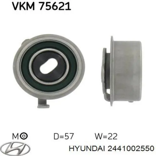 Натяжной ролик ремня ГРМ Hyundai/Kia 2441002550 цена, от 11.83 USD
