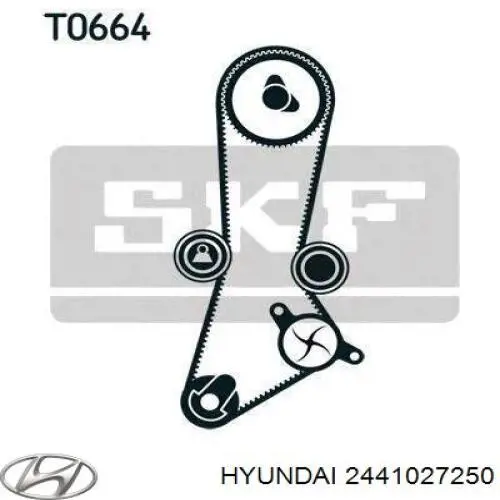 Натяжитель ремня ГРМ 2441027250 Hyundai/Kia