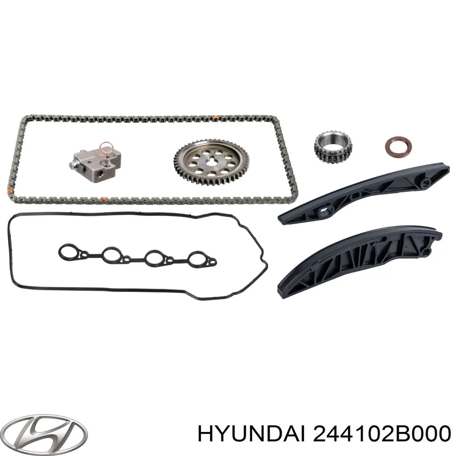 Натяжитель цепи ГРМ Hyundai/Kia 244102B000
