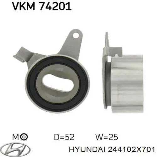 Ролик натяжителя ремня газораспределения Hyundai/Kia 244102X701 цена, от 10.19 USD