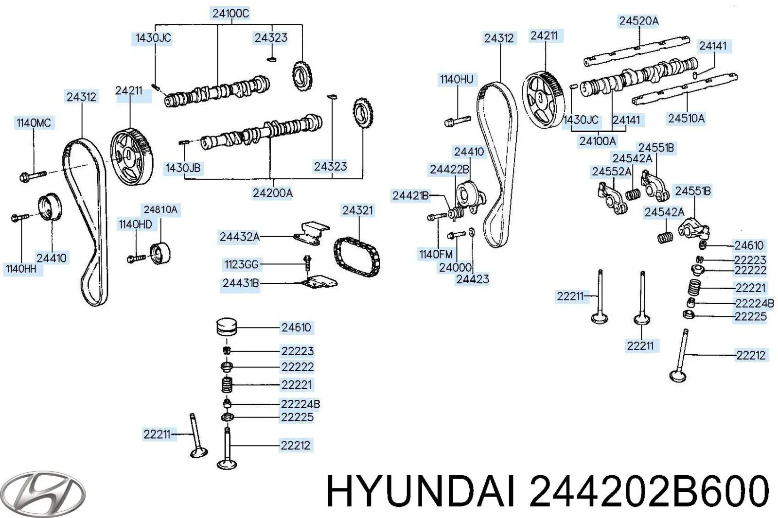 244202B600ZUHY Zuiko Башмаки цепи ГРМ
