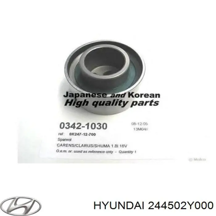 Ролик натяжителя ремня газораспределения Hyundai/Kia 244502Y000 цена, от 11.40 USD