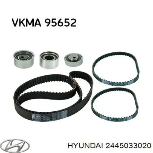 Купить 2445033020 Hyundai/Kia Ролик натяжителя газораспределительного ремня