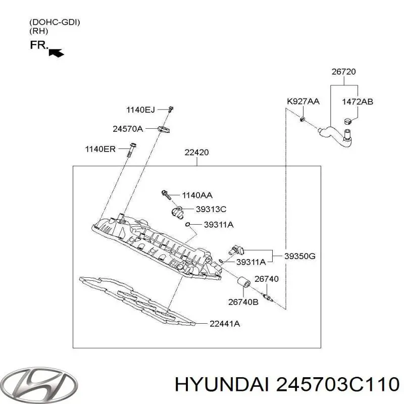Купить 245703C110 Hyundai/Kia 