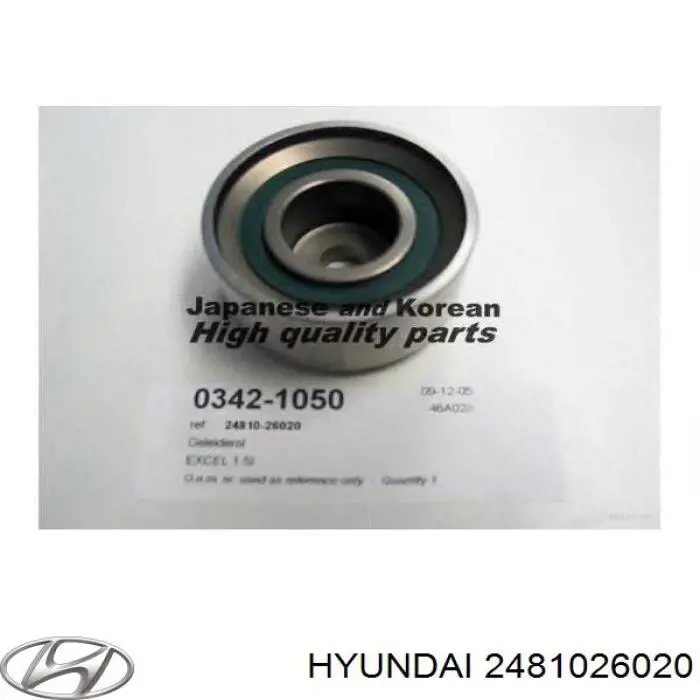 Ролик ремня ГРМ, паразитный Hyundai/Kia 2481026020