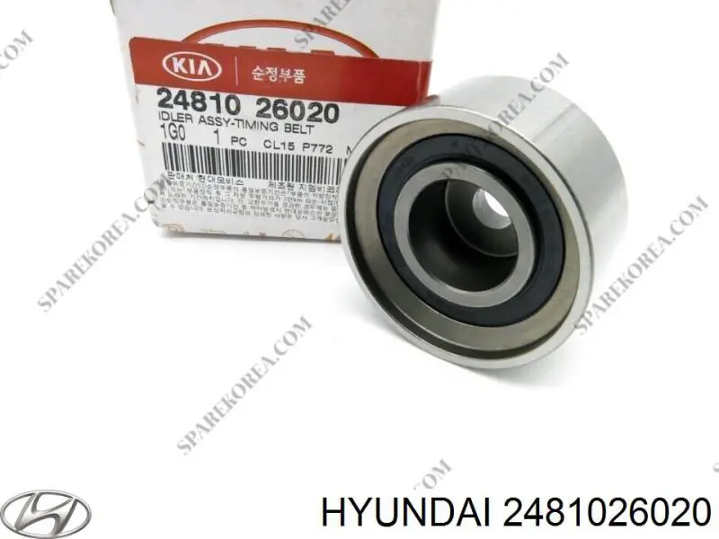 Обводной ролик ремня ГРМ Hyundai/Kia 2481026020 цена, от 13.13 USD