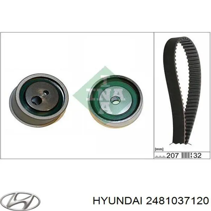 Обводной ролик ремня ГРМ Hyundai/Kia 2481037120 цена, от 19.04 USD