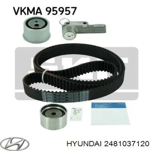 Купить 2481037120 Hyundai/Kia Ведуший ролик ГРМ