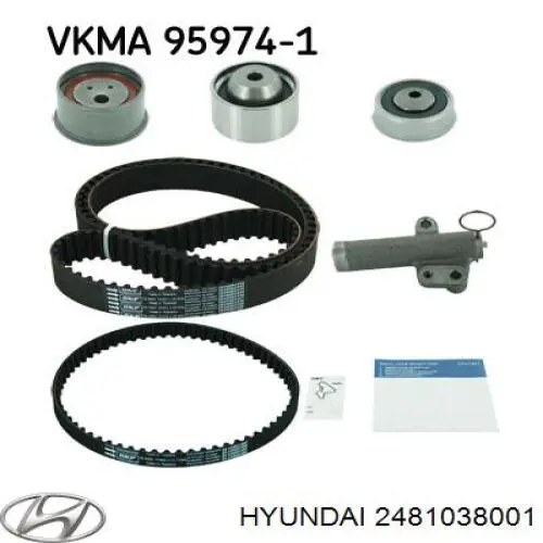 Купить 2481038001 Hyundai/Kia Ведуший ролик ГРМ