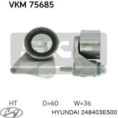 Купить 248403E500 Hyundai/Kia Ролик натяжителя газораспределительного ремня