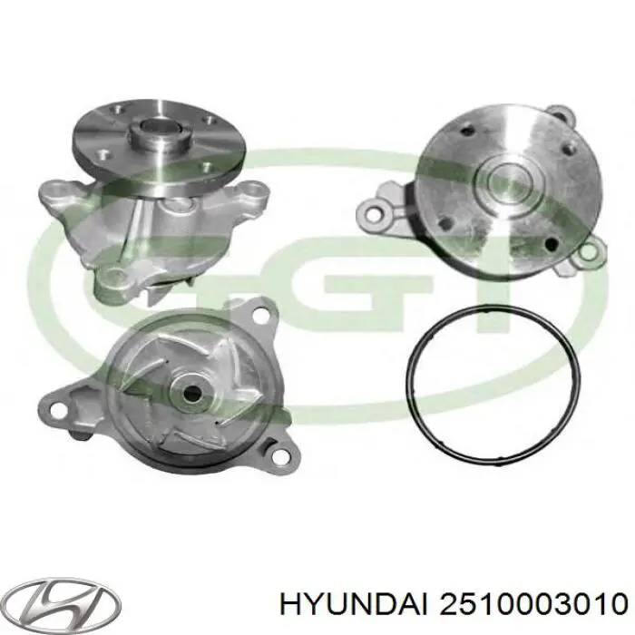 Помпа охлаждения Hyundai/Kia 2510003010 цена, от 32.04 USD