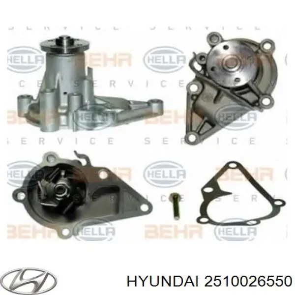 Bomba de agua 2510026550 Hyundai/Kia