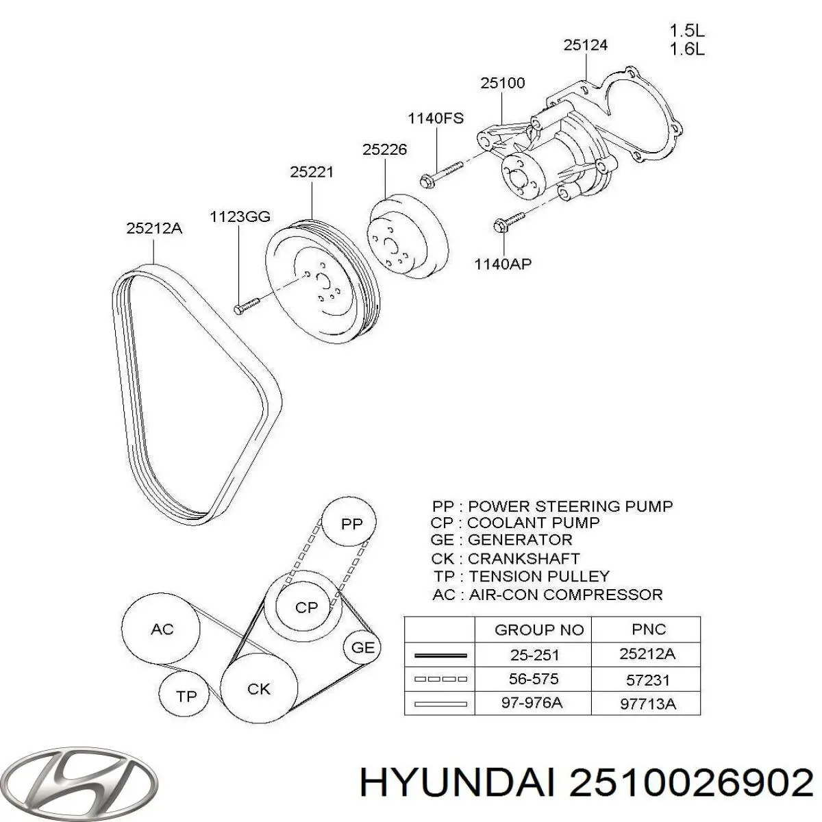 Купить 2510026902 Hyundai/Kia Насос охлаждения