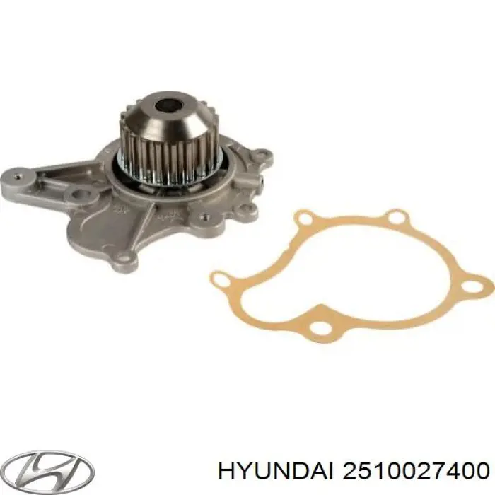 Помпа водяная (насос) охлаждения Hyundai/Kia 2510027400
