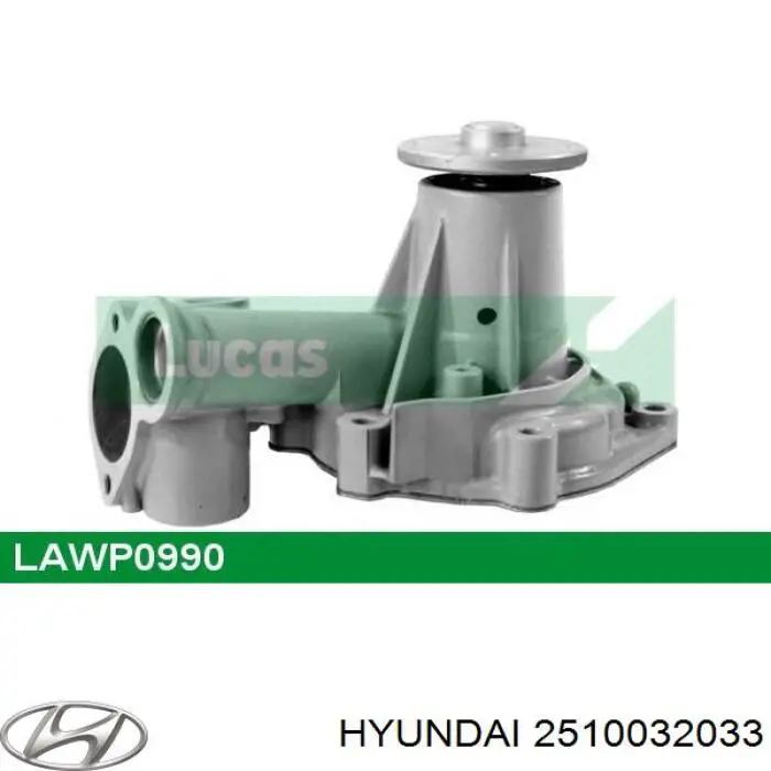 Помпа охлаждения Hyundai/Kia 2510032033 цена, от 23.46 USD
