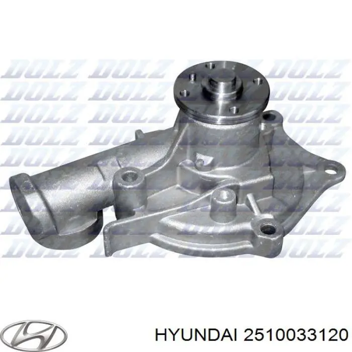 Помпа охлаждения Hyundai/Kia 2510033120 цена, от 28.73 USD