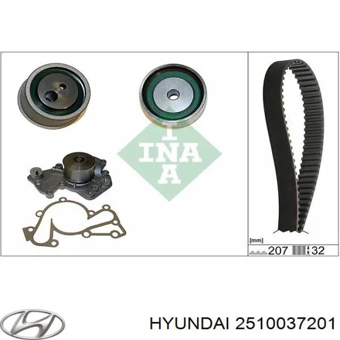 Купить 2510037201 Hyundai/Kia Насос охлаждения