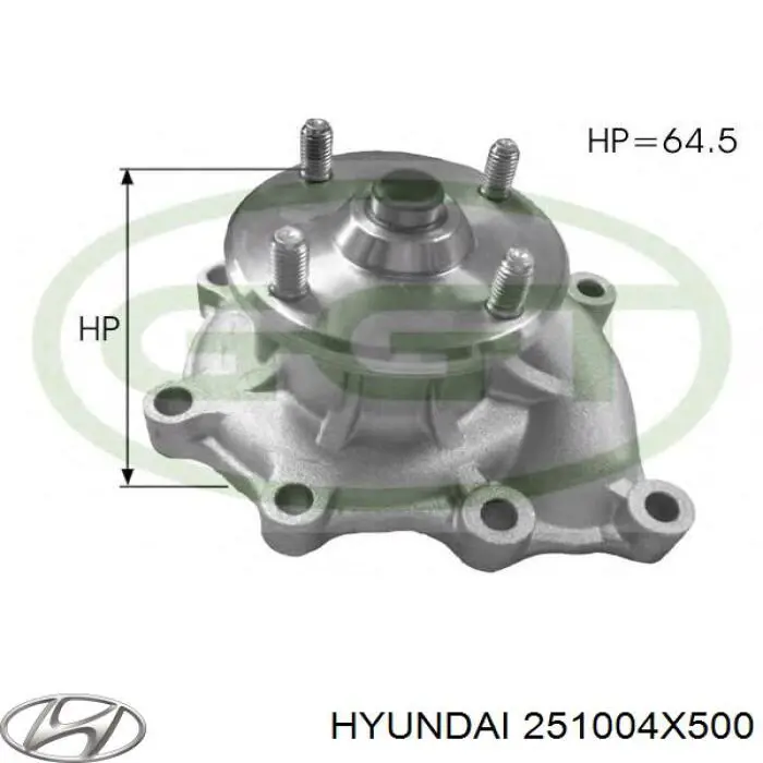 251004X500 Hyundai/Kia помпа