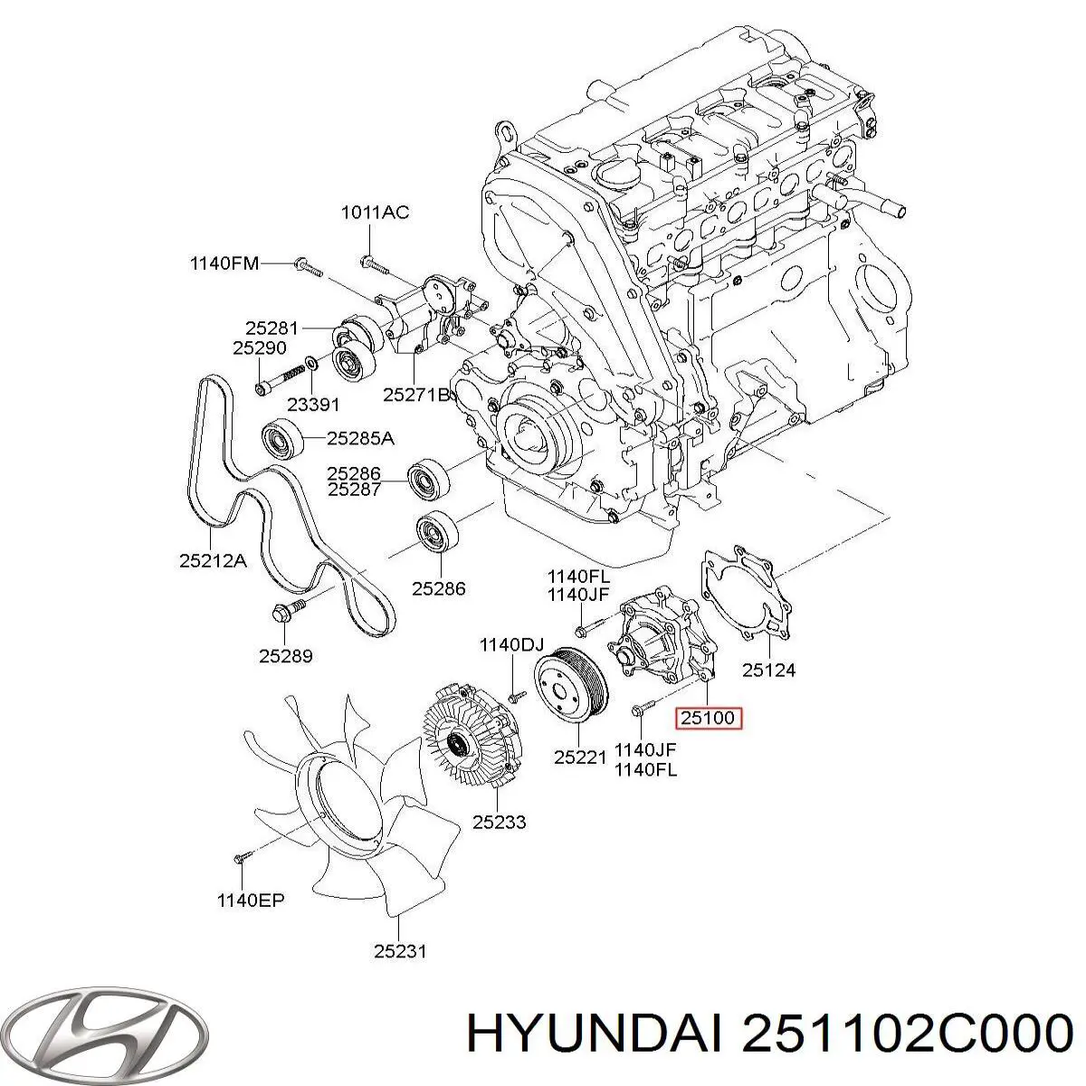 251102C000 Hyundai/Kia 