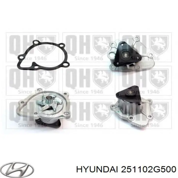 Помпа водяна, (насос) охолодження 251102G500 Hyundai/Kia