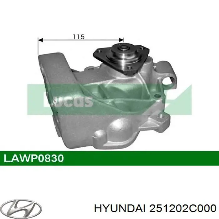 Помпа 251202C000 Hyundai/Kia