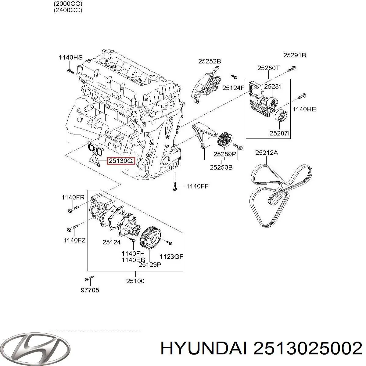 Прокладка водяной помпы P1HA016 Parts-Mall