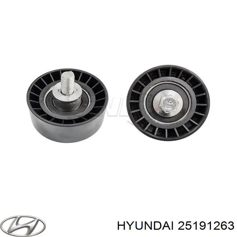 25191263 Hyundai/Kia ролик ремня грм паразитный