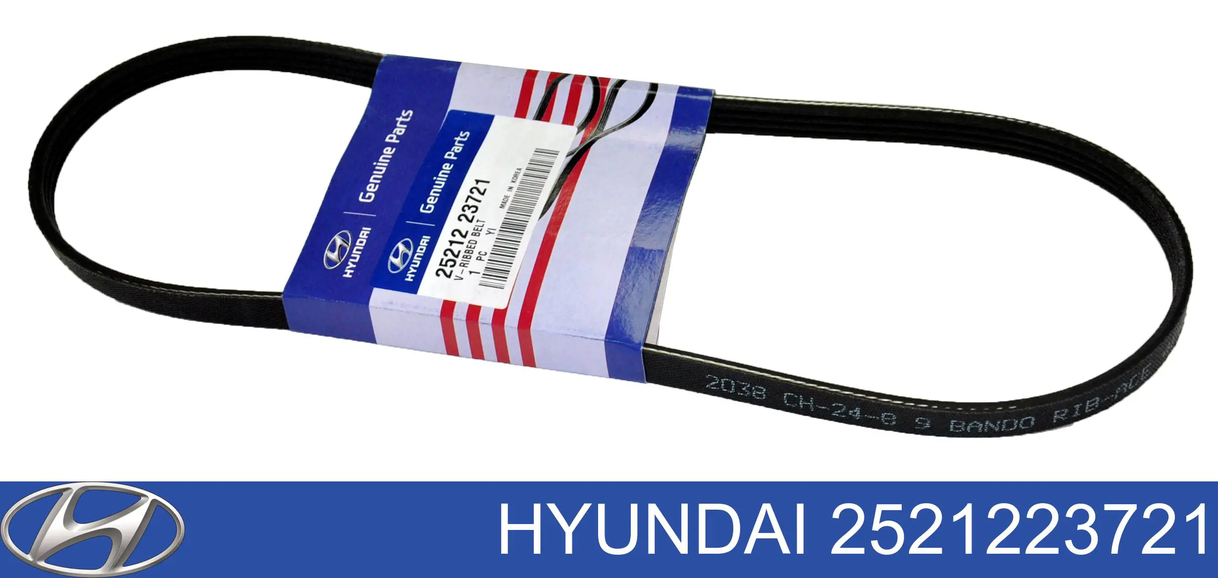 Ремень агрегатов приводной HYUNDAI 2521223721