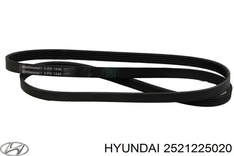 2521225020 Hyundai/Kia ремень генератора