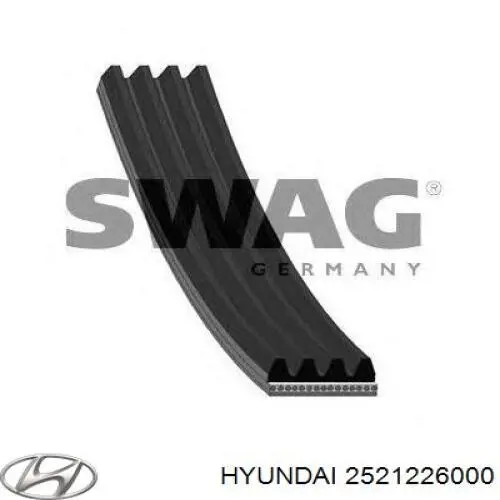 Клиновый ремень Hyundai/Kia 2521226000 цена, от 5.55 USD