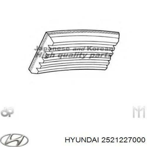 2521227000 Hyundai/Kia ремень генератора