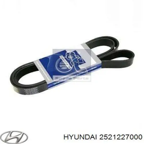 Клиновый ремень Hyundai/Kia 2521227000 цена, от 17.42 USD