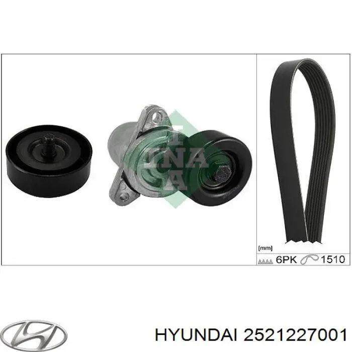Купить 2521227001 Hyundai/Kia Ремень генератора