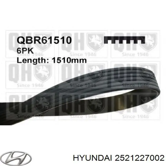Купить 2521227002 Hyundai/Kia Ремень генератора