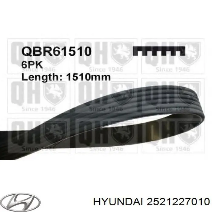 2521227010 Hyundai/Kia ремень генератора