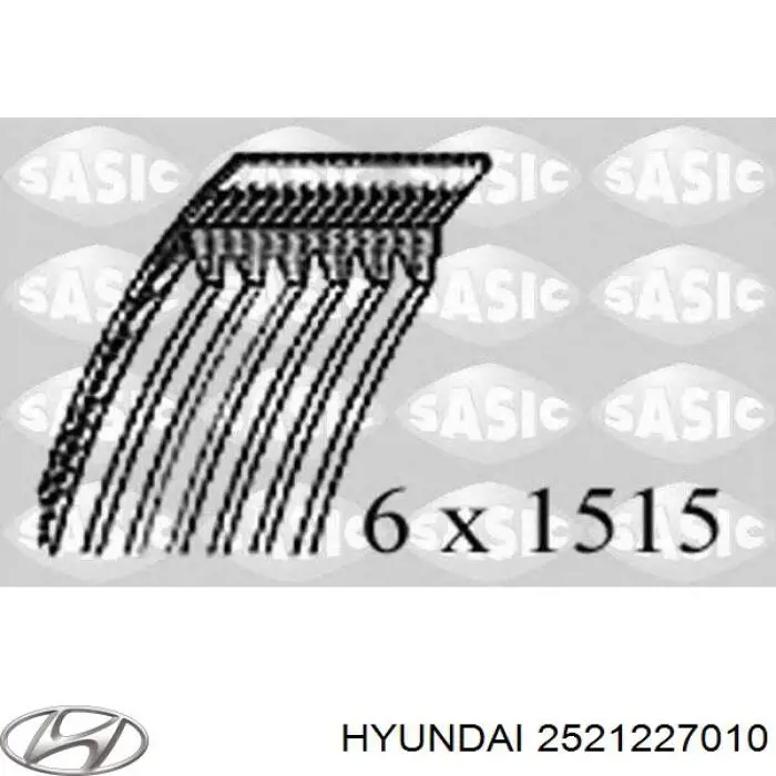 Клиновый ремень Hyundai/Kia 2521227010 цена, от 12.60 USD