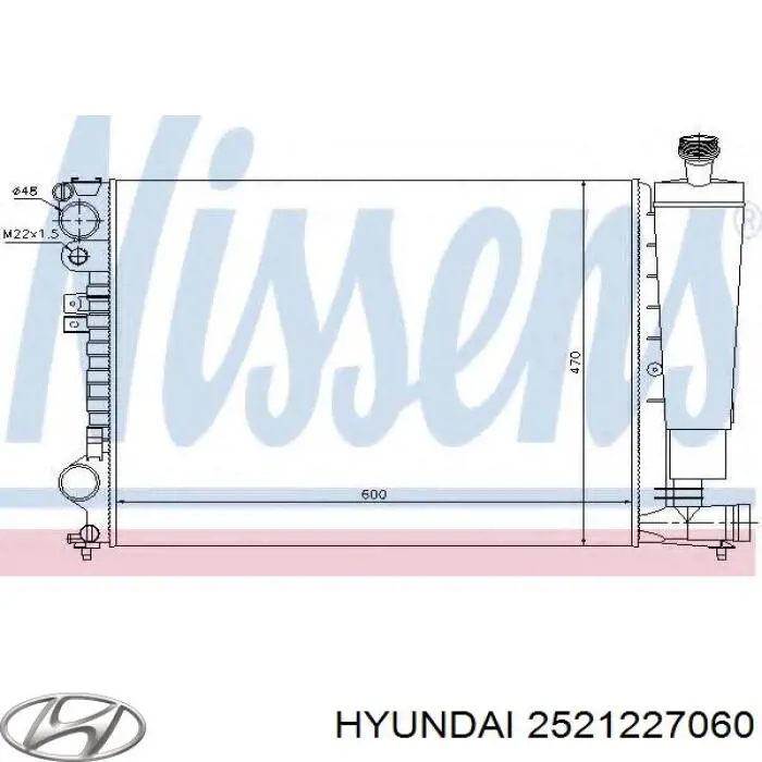 Ремень кондиционера Hyundai/Kia 2521227060