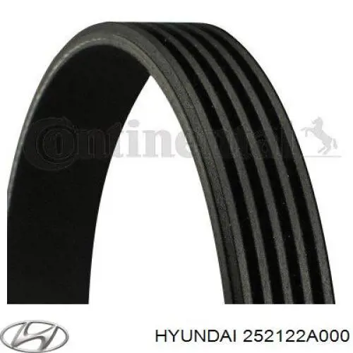 Ремень генератора 252122A000 Hyundai/Kia