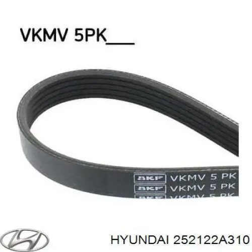 Купить 252122A310 Hyundai/Kia Ремень генератора